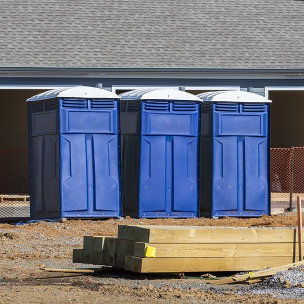 are there any restrictions on what items can be disposed of in the porta potties in East Rutherford